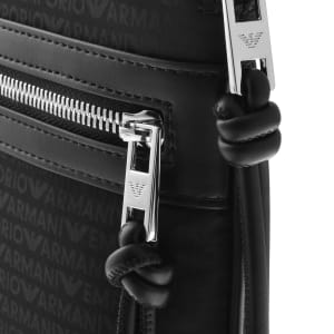 Image number 4 for Emporio Armani Monogram Crossbody Bag Black