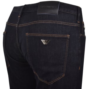 Image number 4 for Emporio Armani J06 Slim Fit Jeans Dark Wash Blue