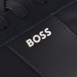 Image number 4 for BOSS Aiden Tennis Trainers Dark Blue