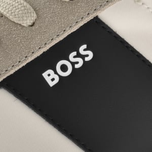 Image number 4 for BOSS Aiden Tennis Trainers Light Beige