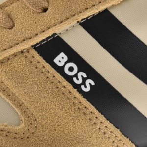 Image number 4 for BOSS Levon Runner Trainers Open Beige