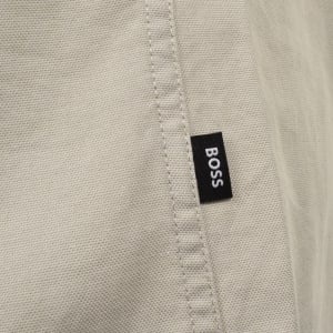 Image number 4 for BOSS H Liam Short Sleeve Shirt Open Beige