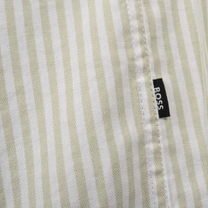 Image number 4 for BOSS H Liam Striped Shirt Open Beige