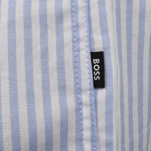 Image number 4 for BOSS H Liam Striped Shirt Light Blue