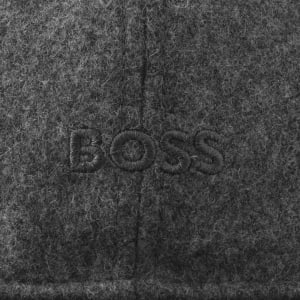 Image number 4 for BOSS Derrel Wool Cap Dark Grey