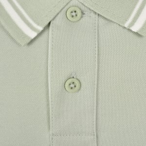 Image number 4 for Tommy Jeans Tipped Polo Shirt Green
