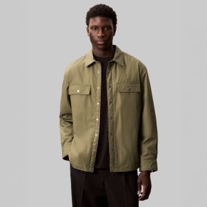 Image number 4 for Calvin Klein Jeans Overshirt Capers Green