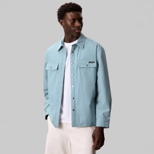 Image number 4 for Calvin Klein Jeans Overshirt Stone Blue