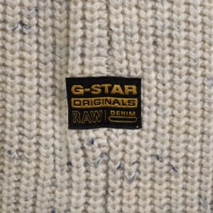 Image number 4 for G-Star Half Zip Knit Jumper Cream