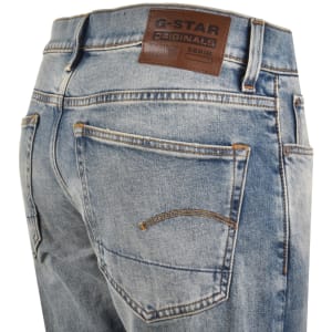 Image number 4 for G-Star 3301 Tapered Jeans Mid Wash Blue
