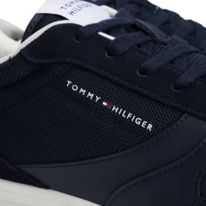 Image number 4 for Tommy Hilfiger Logo Cupsole Trainers Navy