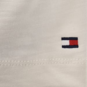 Image number 4 for Tommy Hilfiger Regular Fit Text T Shirt Cream