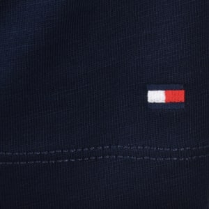 Image number 4 for Tommy Hilfiger Regular Fit Text T Shirt Navy