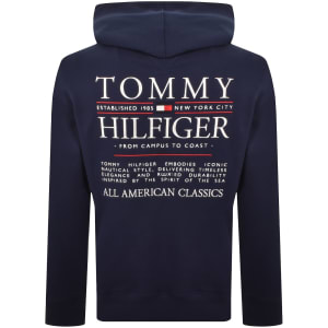 Image number 5 for Tommy Hilfiger Heritage Hoodie Carbon Navy