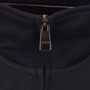 Image number 4 for Tommy Hilfiger Mixed Media Jacket Navy