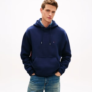 Image number 6 for Tommy Hilfiger Flag Hoodie Carbon Navy
