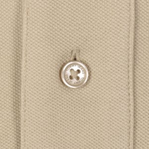 Image number 4 for Tommy Jeans Tipped Polo Shirt Beige