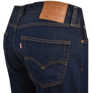 Image number 4 for Levis 501 Original Fit Jeans Blue