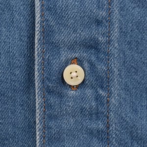 Image number 4 for Timberland Denim Shirt Mid Wash Blue
