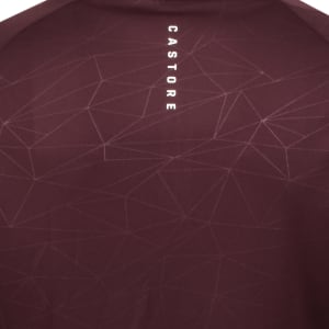 Image number 5 for Castore Lightweight Quarter Zip T Shirt Burgundy