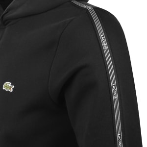 Image number 5 for Lacoste Tape Hoodie Black