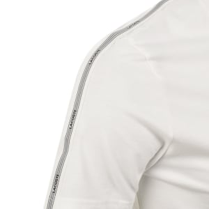 Image number 5 for Lacoste Logo Tape T Shirt Off White