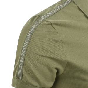 Image number 5 for Lacoste Tape Polo T Shirt Green