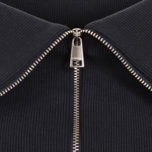 Image number 4 for Lacoste Quarter Zip Sweatshirt Navy