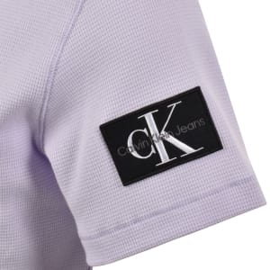 Image number 4 for Calvin Klein Jeans Waffle T Shirt Island Lilac