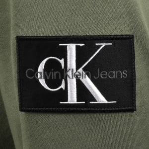 Image number 4 for Calvin Klein Jeans Badge Hoodie Green