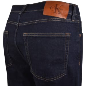 Image number 4 for Calvin Klein Jeans Straight Fit Jeans Dark Blue