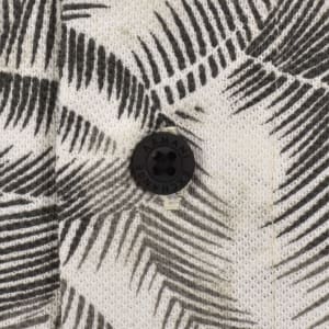 Image number 4 for Armani Exchange Patterned Polo T Shirt Cream