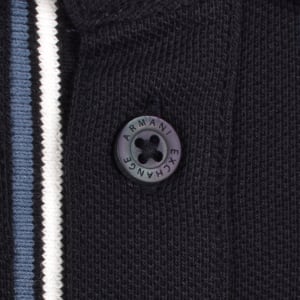 Image number 4 for Armani Exchange Polo T Shirt Navy