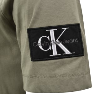 Image number 4 for Calvin Klein Jeans Badge T Shirt Khaki