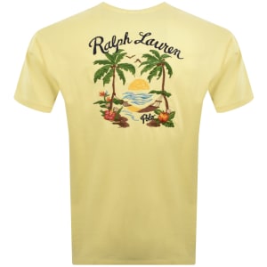 Image number 4 for Ralph Lauren Embroidered T Shirt Yellow