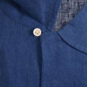 Image number 4 for Ralph Lauren Linen Short Sleeve Shirt Blue