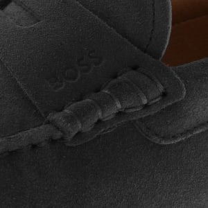 Image number 4 for BOSS Noel Moccasin Shoes Dark Grey