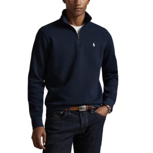 Image number 5 for Ralph Lauren Quarter Zip Sweatshirt Navy