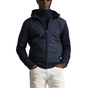 Image number 5 for Ralph Lauren Hybrid Quilted Jacket Navy