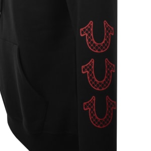Image number 4 for True Religion Logo Hoodie Black