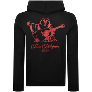 Image number 5 for True Religion Logo Hoodie Black