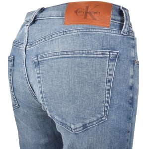 Image number 4 for Calvin Klein Jeans Straight Fit Jeans Medium Blue