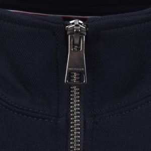 Image number 4 for Tommy Hilfiger Logo QZ Sweatshirt Navy