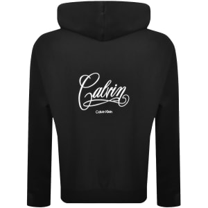 Image number 5 for Calvin Klein Jeans Logo Hoodie Black