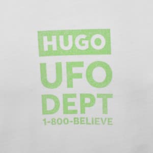 Image number 4 for HUGO Blue Nufotee T Shirt White