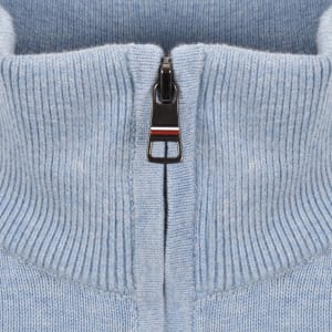 Image number 4 for Tommy Hilfiger Quarter Zip Jumper Blue