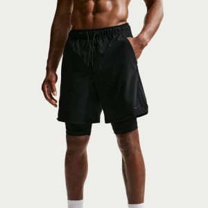 Image number 4 for Nike Training 2 In 1 Shorts Black