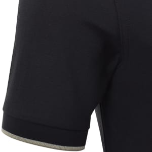 Image number 5 for Fred Perry Zip Neck Crepe Polo Navy