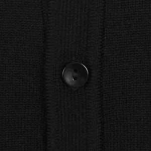Image number 4 for Fred Perry Long Sleeve Knit Polo Black