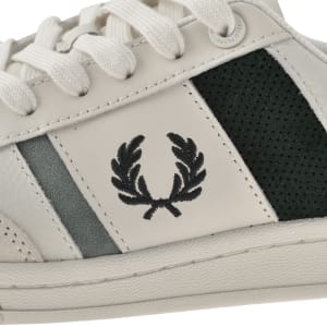 Image number 4 for Fred Perry B725 Leather Trainers Cream